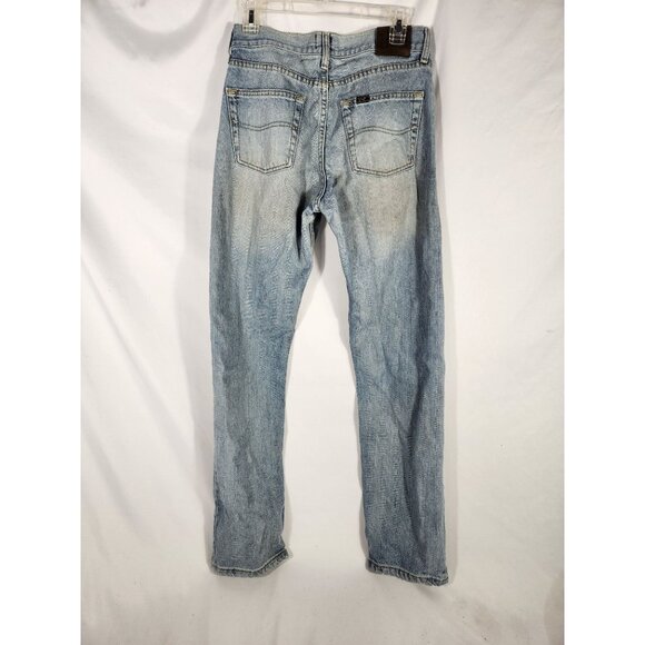 Vintage Lee Mens Jeans 80's Lightwash Straightleg Y2K Rocker US 30 x 34 - Picture 4 of 5